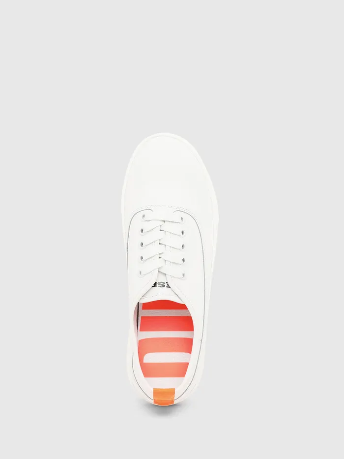 Diesel Sneakers Womens SVANEELA LOW WhiteOrange For Sale