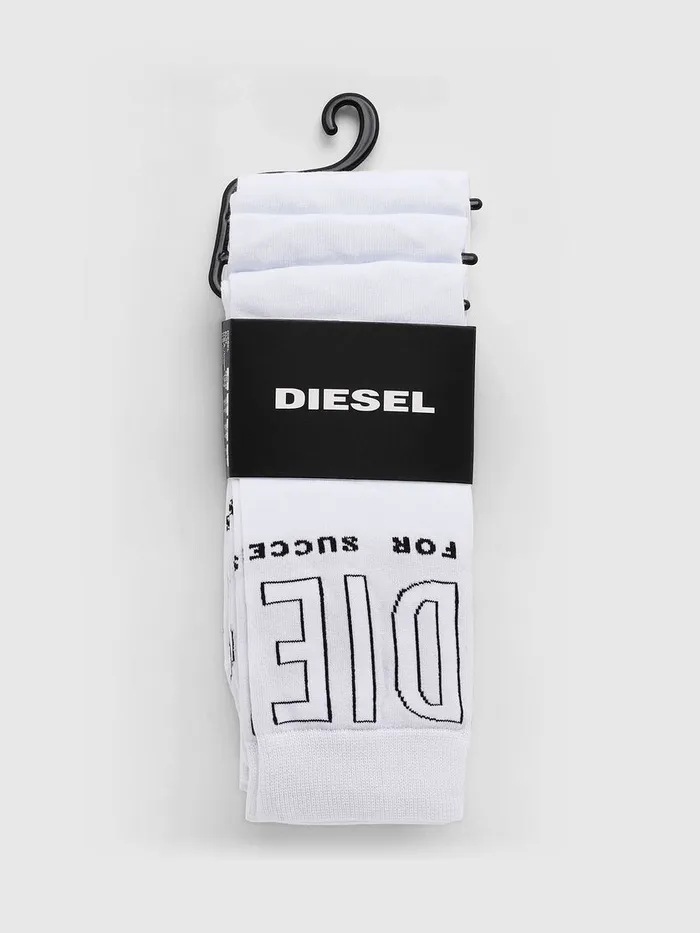 Diesel Socks Mens SKMHERMINETHREEPAC White On Sale