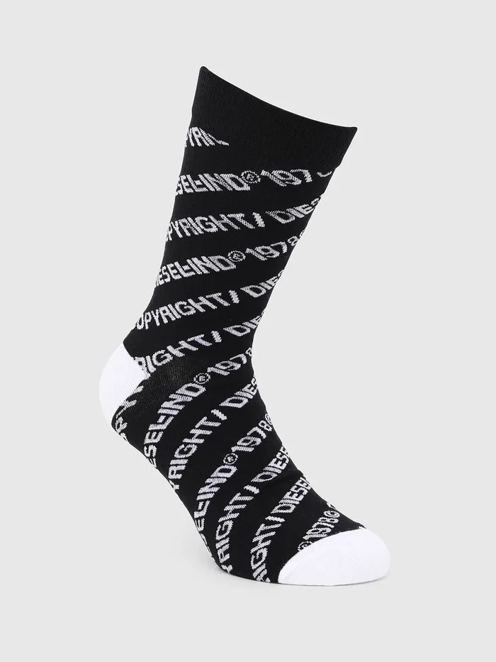 Diesel Socks Mens SKMRAY BlackWhite Near Me