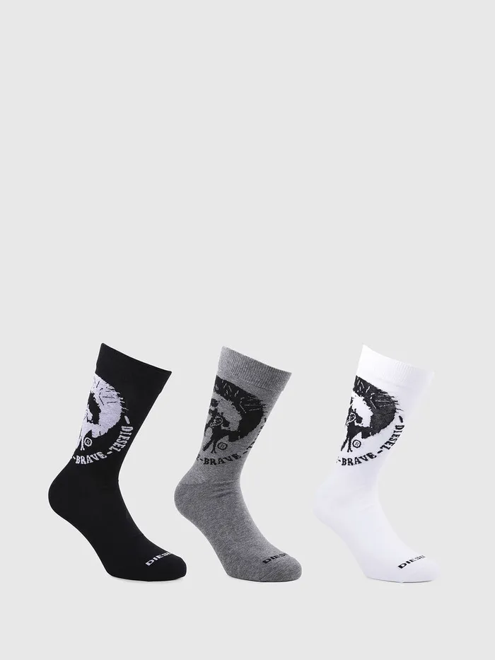 Diesel Socks Mens SKMRAYTHREEPACK Multicolor Popular