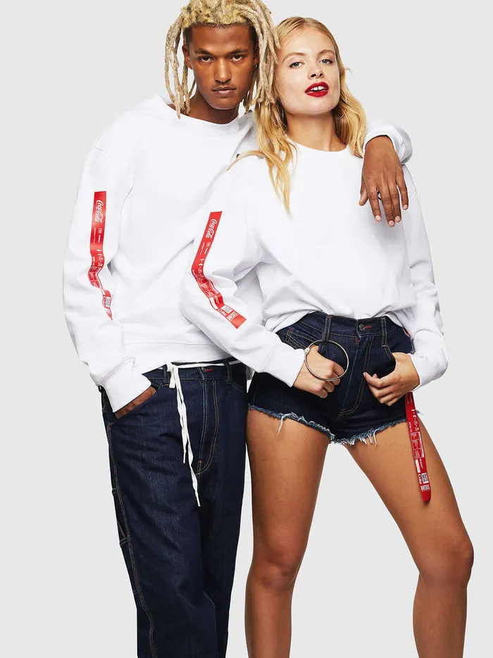 Diesel Sweaters Mens CCSBAYCOLA White Cheap On Sale