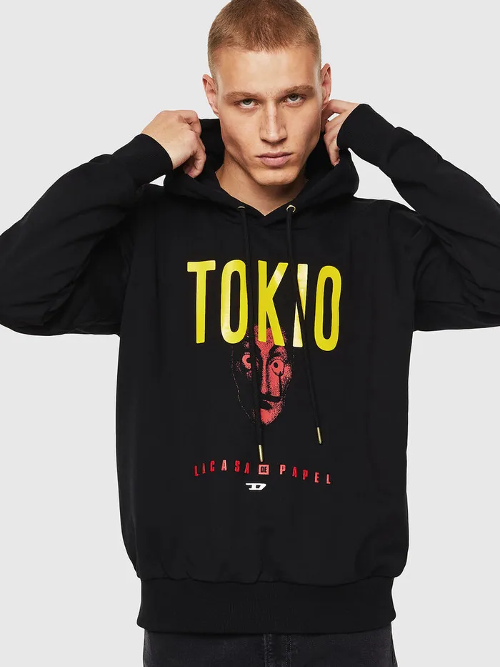 Diesel Sweaters Mens LCPSALBYTOKIO Black Casaul