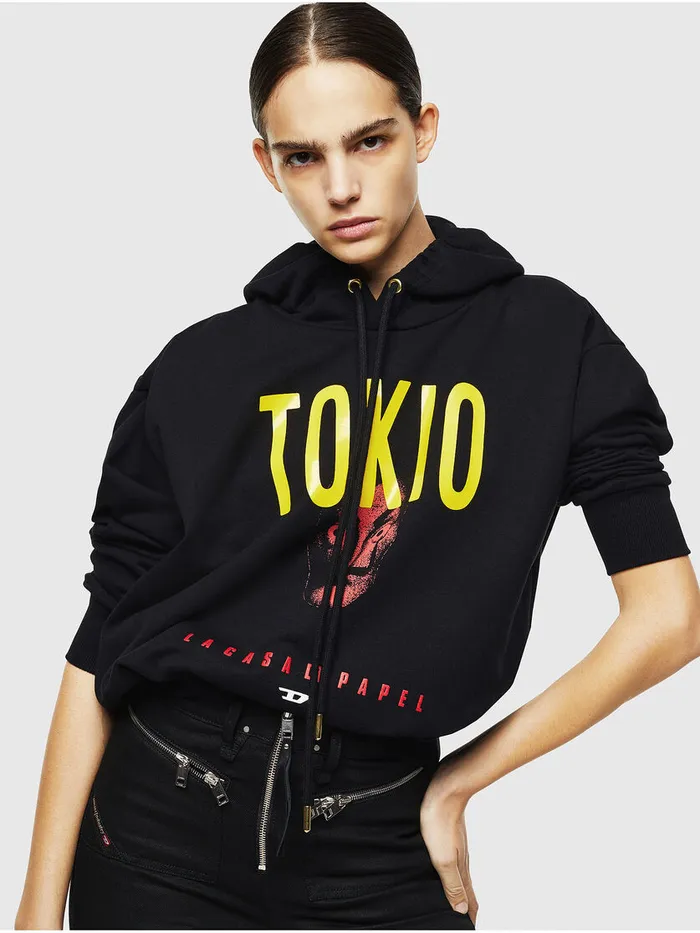 Diesel Sweaters Mens LCPSALBYTOKIO Black Casaul
