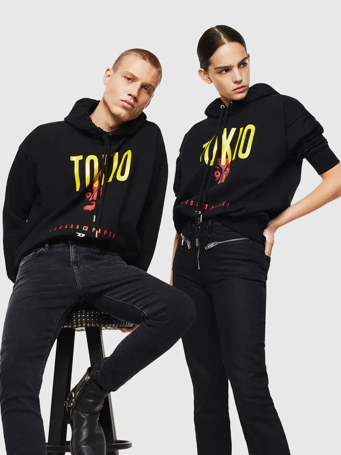 Diesel Sweaters Mens LCPSALBYTOKIO Black Casaul