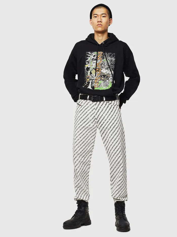 Diesel Sweaters Mens SALBYD1 Black Cheap On Sale