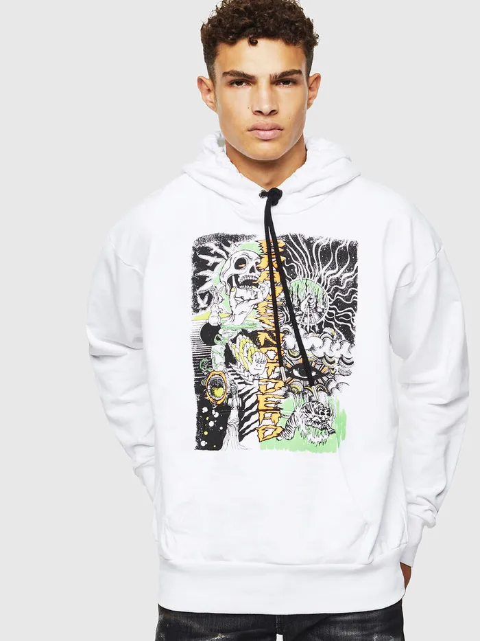 Diesel Sweaters Mens SALBYD1 White Gift Ideas