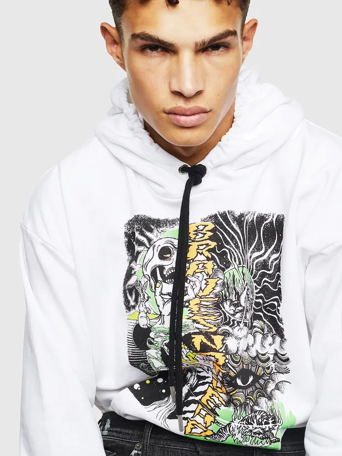 Diesel Sweaters Mens SALBYD1 White Gift Ideas