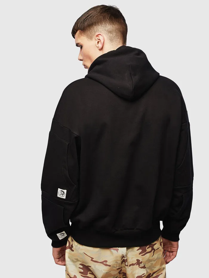 Diesel Sweaters Mens SALBYPOCKETS Black For Sale