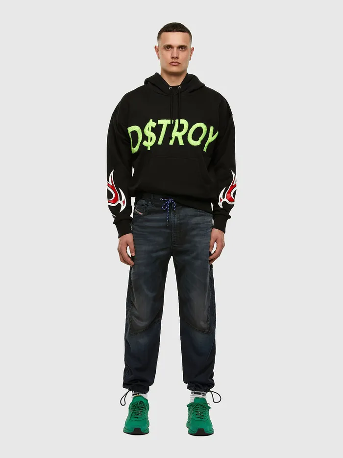Diesel Sweaters Mens SALBYX6 Black Near Me