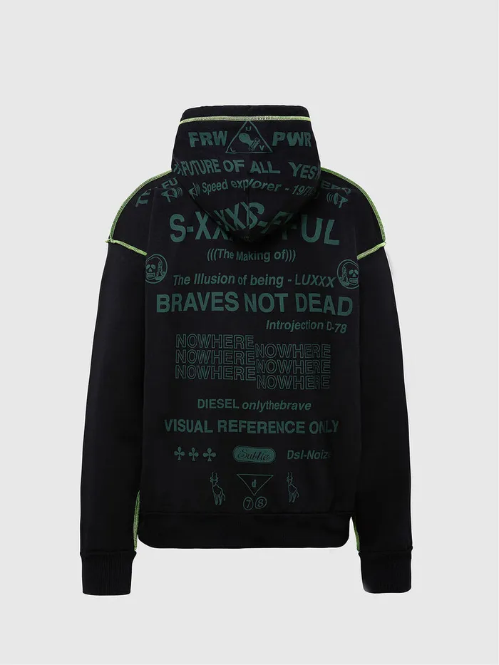 Diesel Sweaters Mens SALBYSEAM Black Gift for Friend