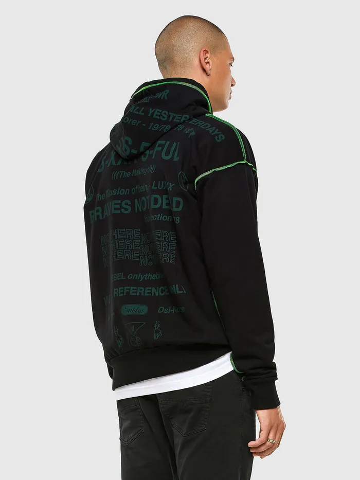 Diesel Sweaters Mens SALBYSEAM Black Gift for Friend