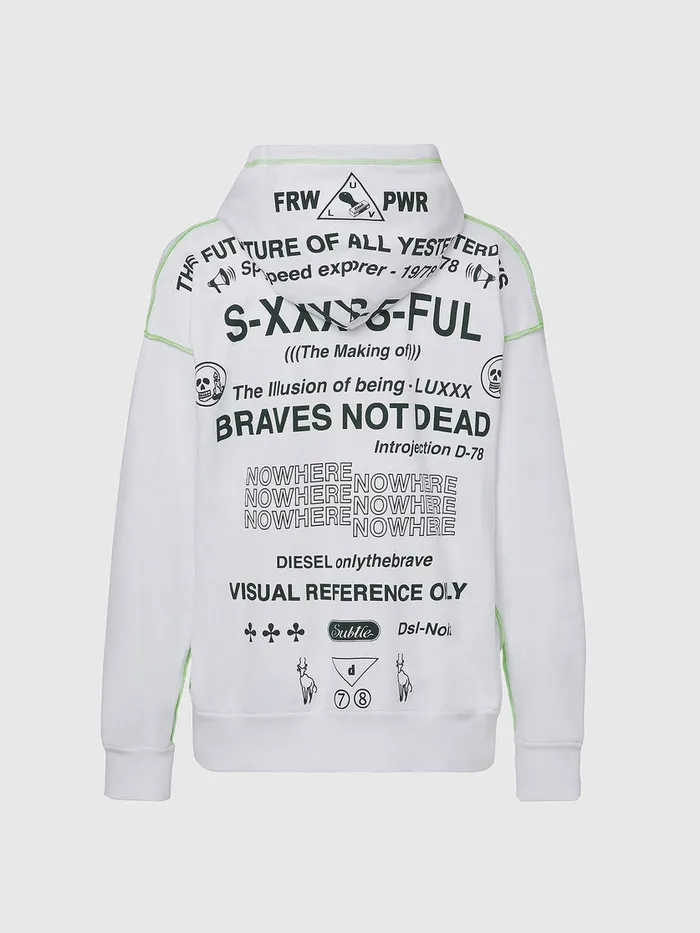 Diesel Sweaters Mens SALBYSEAM White Casaul