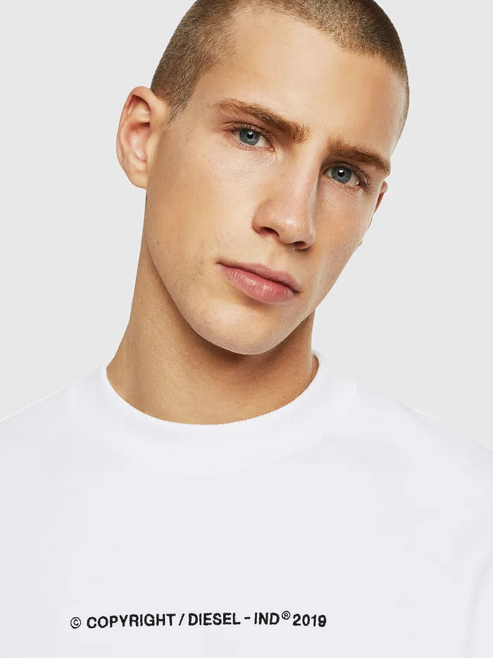 Diesel Sweaters Mens SBAYCOPY White Gift for Friend