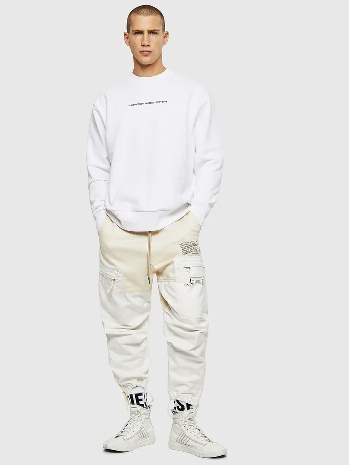 Diesel Sweaters Mens SBAYCOPY White Gift for Friend