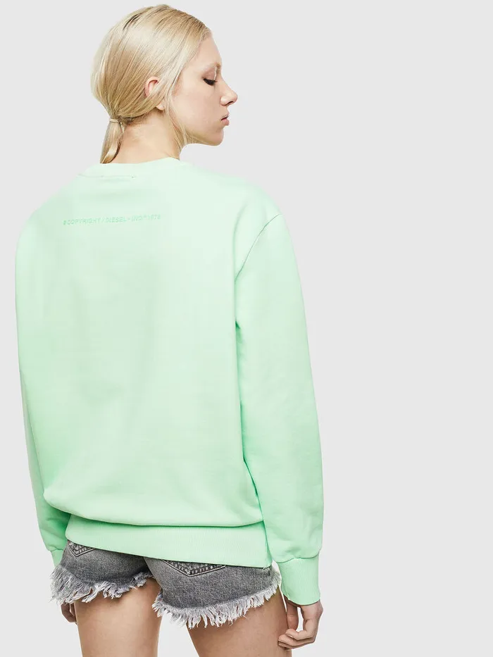 Diesel Sweaters Mens SBIAYFLUO Green Fluo Gift Ideas