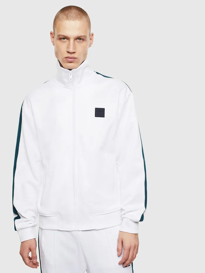 Diesel Sweaters Mens SCORTESS WhiteGreen Gift Ideas