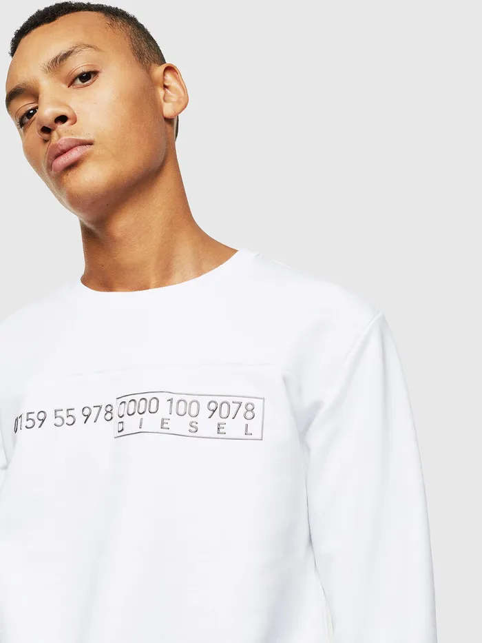 Diesel Sweaters Mens SCORY White Gift for Friend