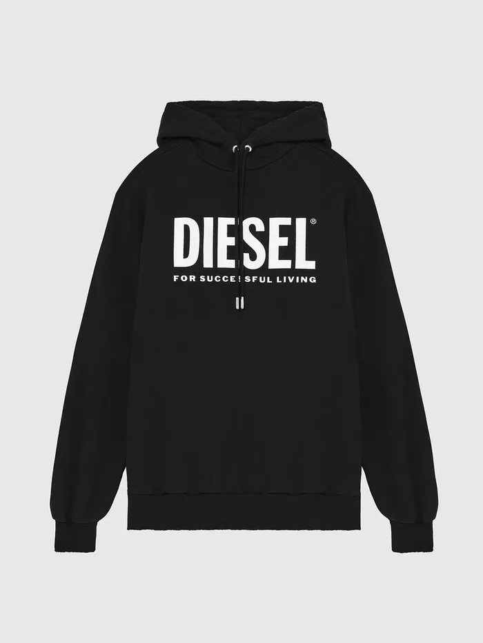 Diesel Sweaters Mens SGIRHOODDIVISION Black Cheap On Sale