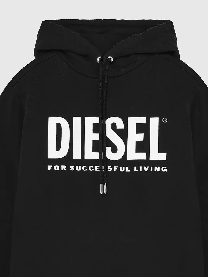 Diesel Sweaters Mens SGIRHOODDIVISION Black Cheap On Sale
