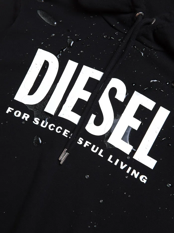 Diesel Sweaters Mens SGIRHOODDIVISION Black Cheap On Sale