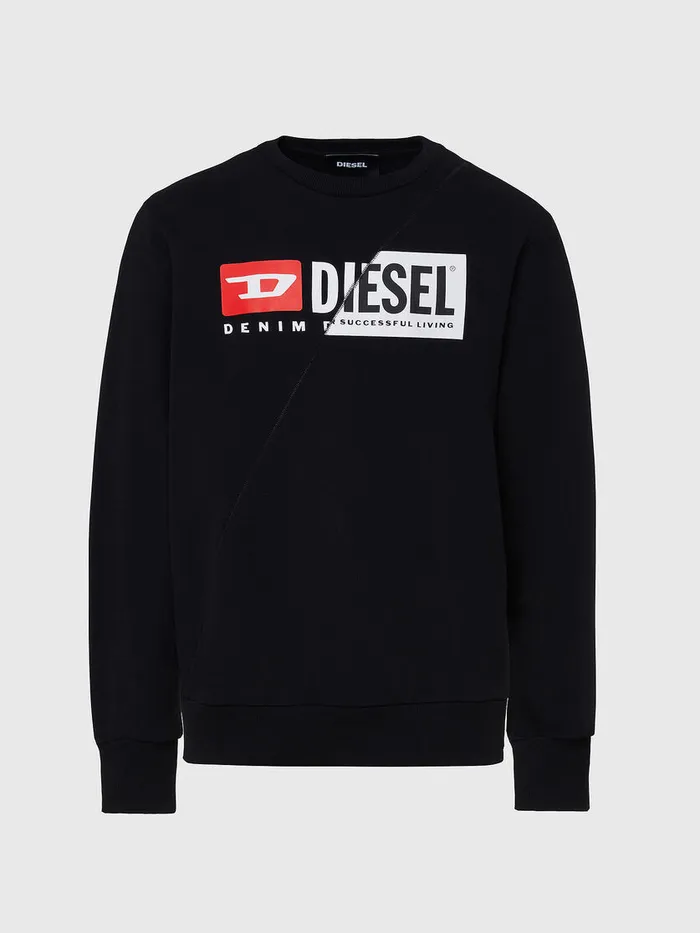 Diesel Sweaters Mens SGIRKCUTY Black For Sale