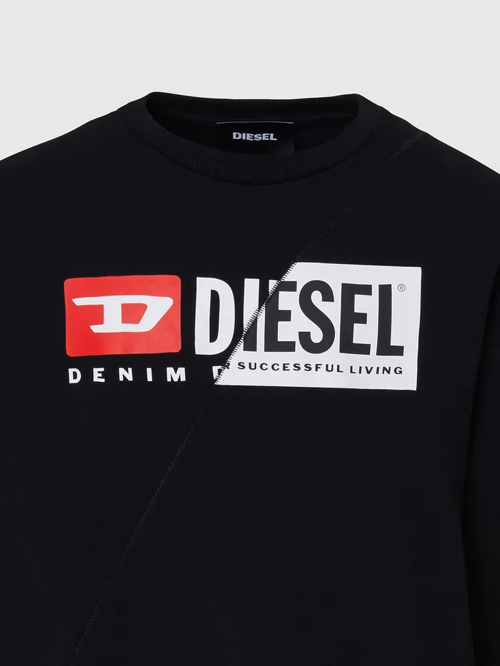 Diesel Sweaters Mens SGIRKCUTY Black For Sale