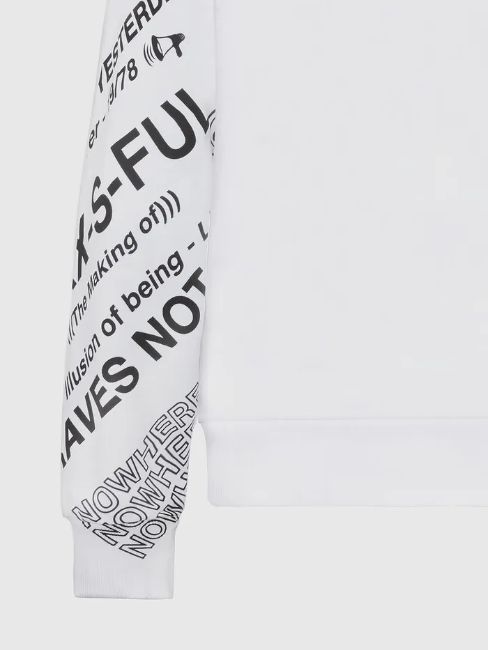 Diesel Sweaters Mens SGIRKFOLDED White Gift Ideas