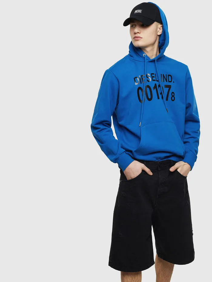 Diesel Sweaters Mens SGIRKHOOD Blue Online