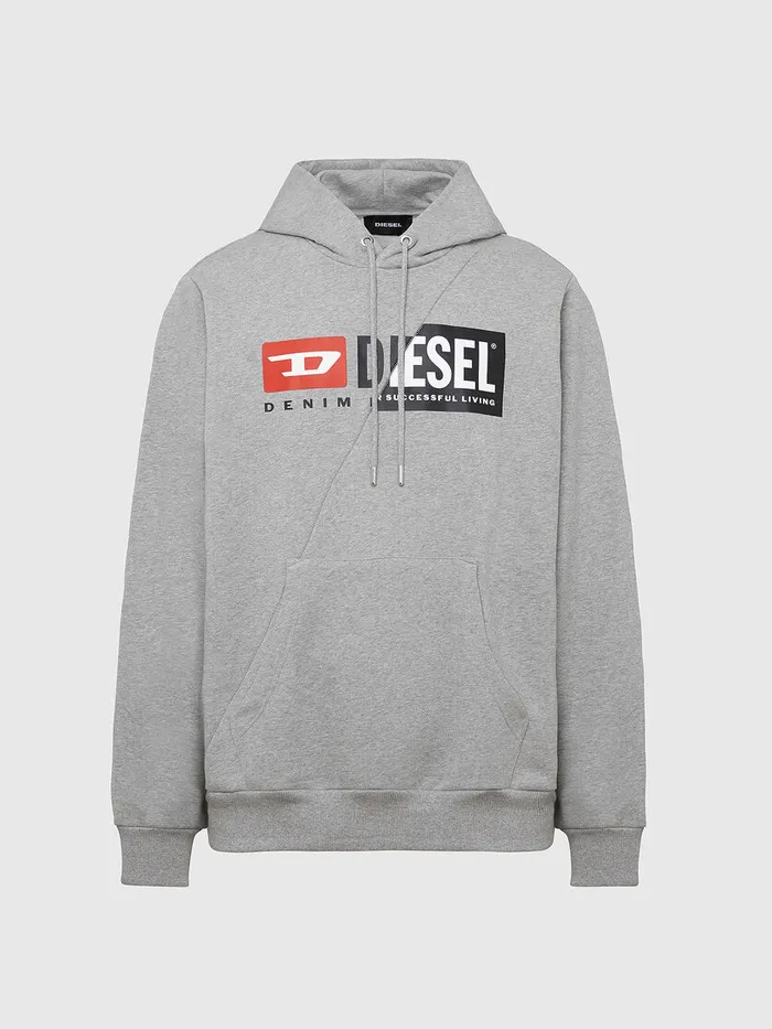Diesel Sweaters Mens SGIRKHOODCUTY Light Grey Online