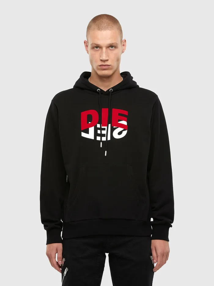 Diesel Sweaters Mens SGIRKHOODN1 Black Popular