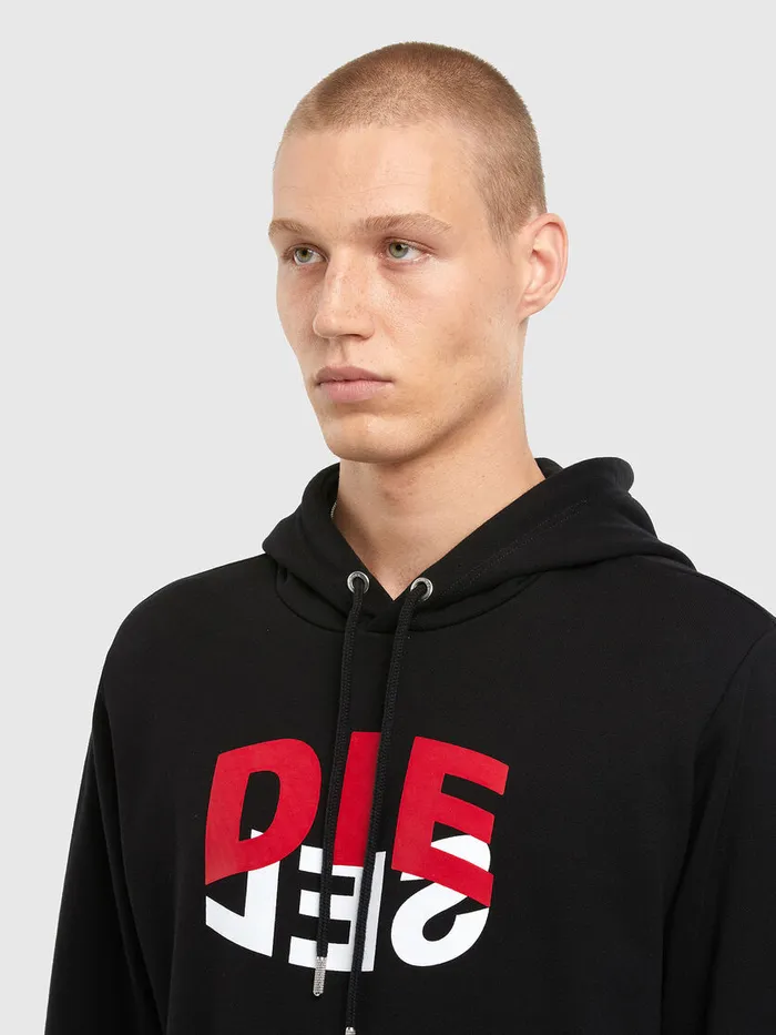 Diesel Sweaters Mens SGIRKHOODN1 Black Popular