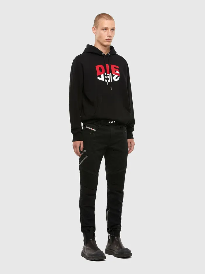 Diesel Sweaters Mens SGIRKHOODN1 Black Popular