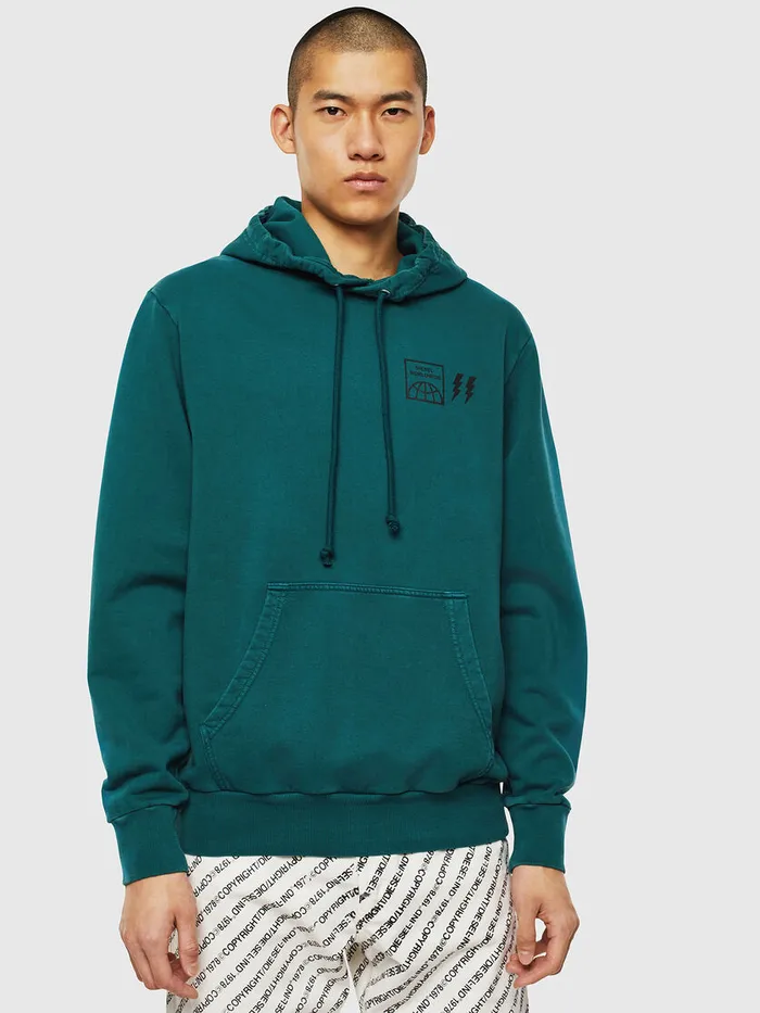 Diesel Sweaters Mens SGIRKHOODSUN Dark Green Online