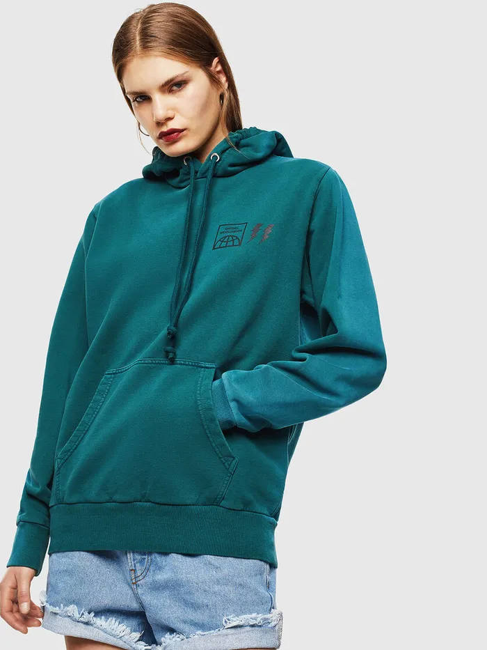 Diesel Sweaters Mens SGIRKHOODSUN Dark Green Online