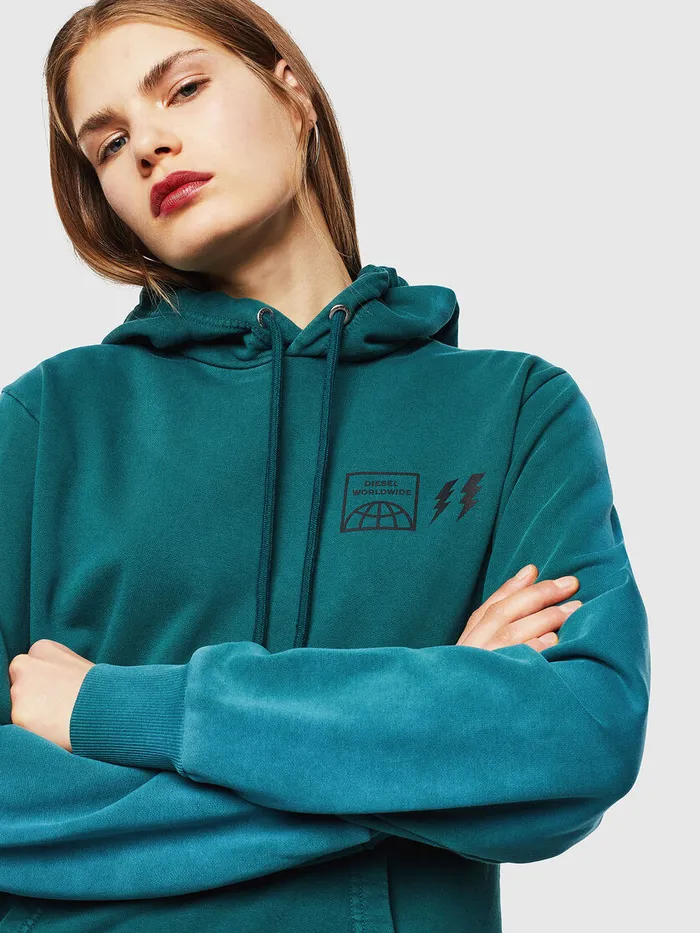 Diesel Sweaters Mens SGIRKHOODSUN Dark Green Online