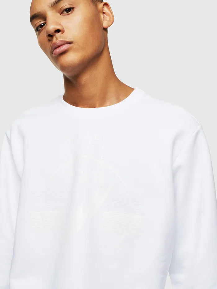 Diesel Sweaters Mens SGIRKJ2 White Gift 4 You