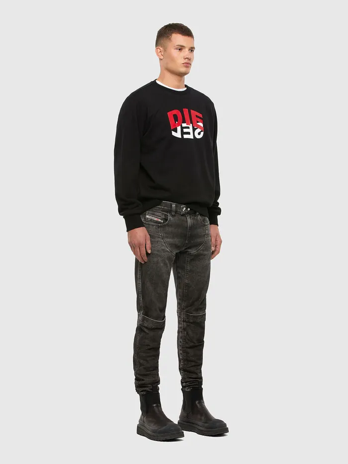 Diesel Sweaters Mens SGIRKN80 Black Gift Ideas