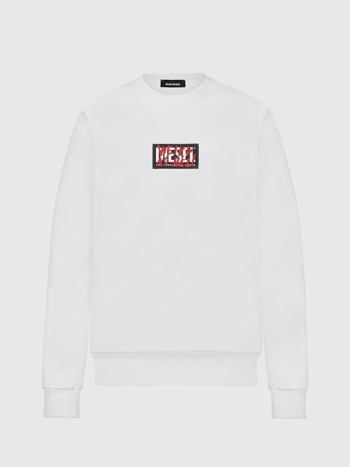 Diesel Sweaters Mens SGIRKX5 White Gift Ideas