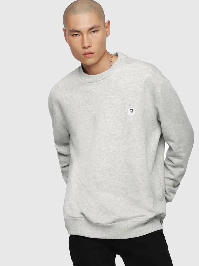 Diesel Sweaters Mens SLINK Light Grey Online