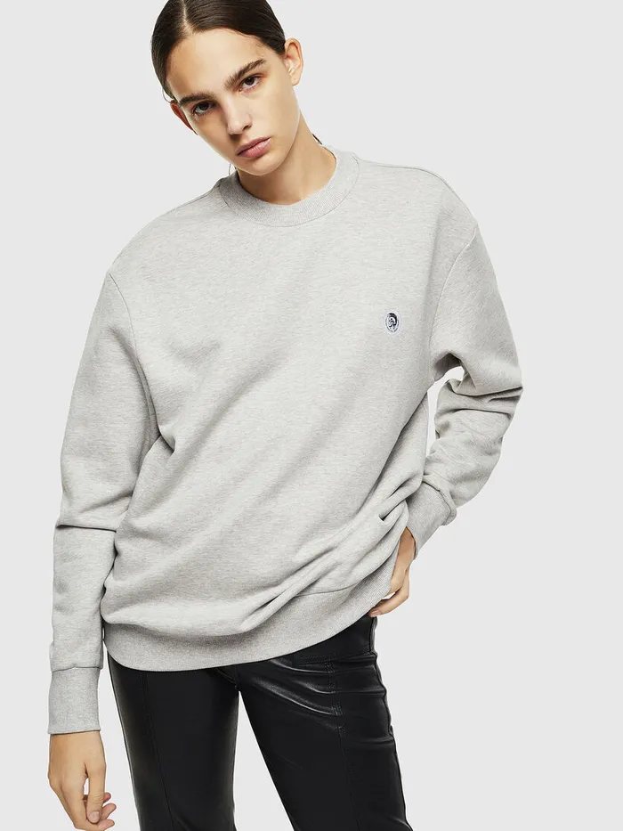 Diesel Sweaters Mens SLINK Light Grey Online