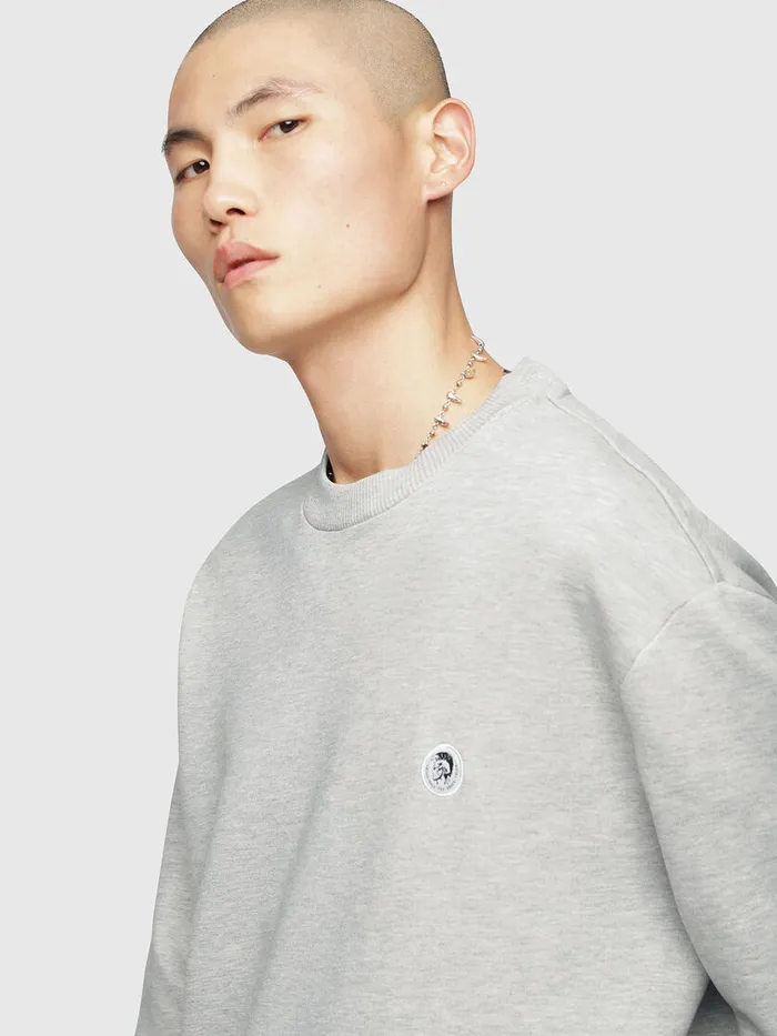 Diesel Sweaters Mens SLINK Light Grey Online