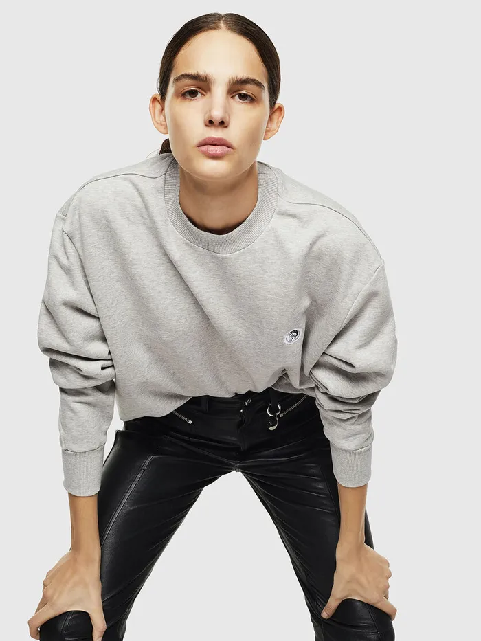 Diesel Sweaters Mens SLINK Light Grey Online
