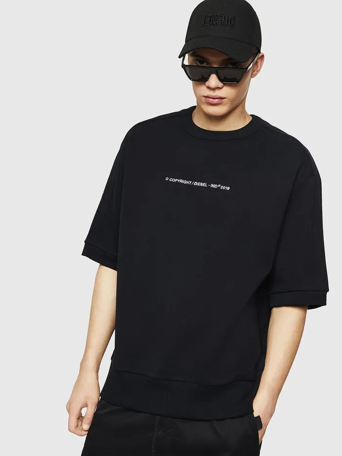 Diesel Sweaters Mens SMAGGYSHCOPY Black For Sale