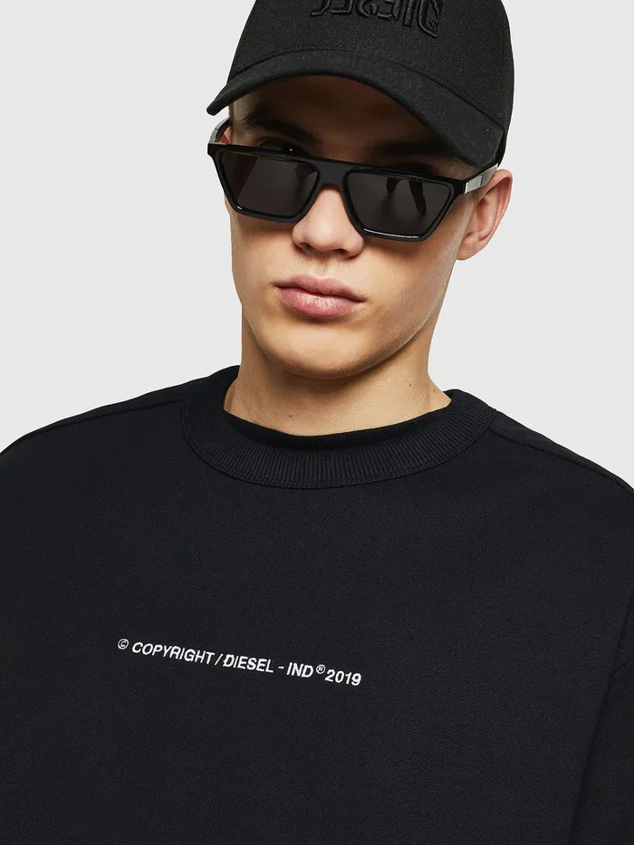 Diesel Sweaters Mens SMAGGYSHCOPY Black For Sale