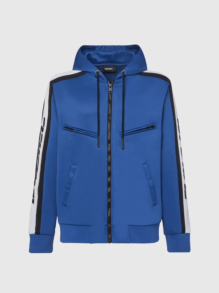 Diesel Sweaters Mens SSTEEL Blue Cheap On Sale