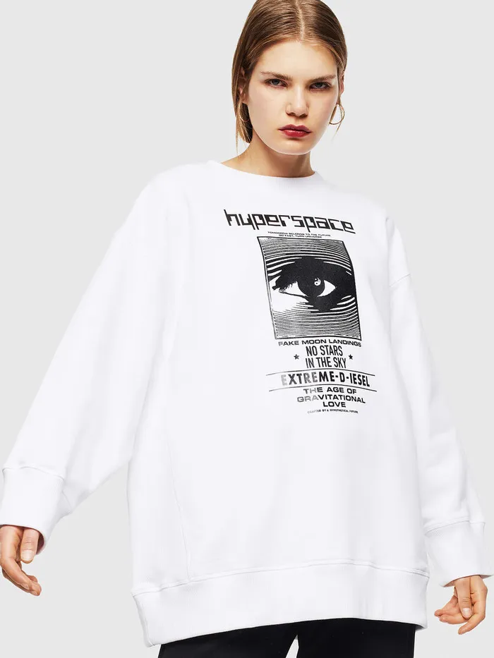 Diesel Sweaters Womens FAKUA White On Sale