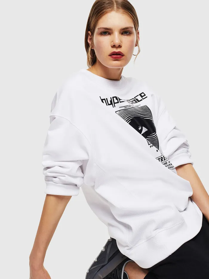 Diesel Sweaters Womens FAKUA White On Sale