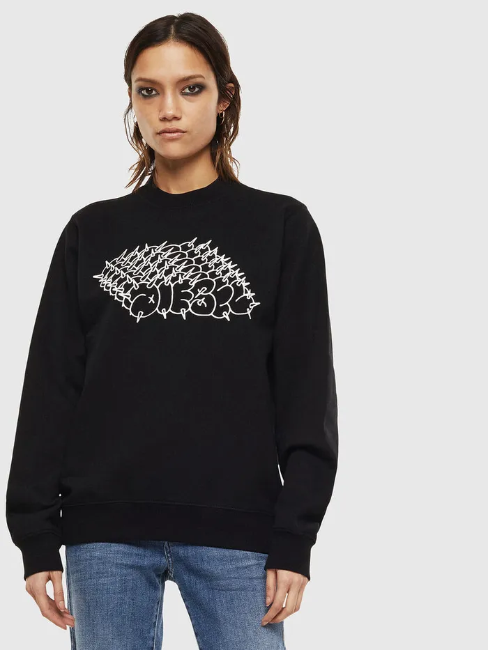 Diesel Sweaters Womens FANGS2 Black Near Me