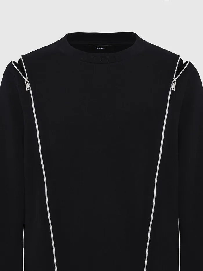 Diesel Sweaters Womens FGEORGIA Black Cheap On Sale