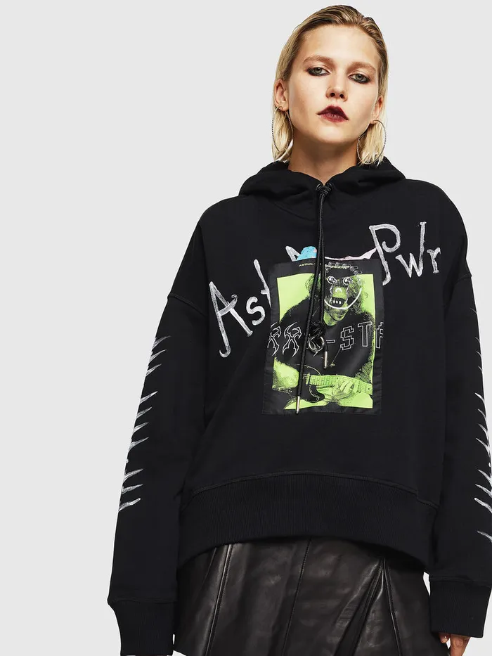 Diesel Sweaters Womens FMAGGY Black For Sale